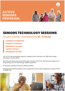 Seniors Technology Sessions