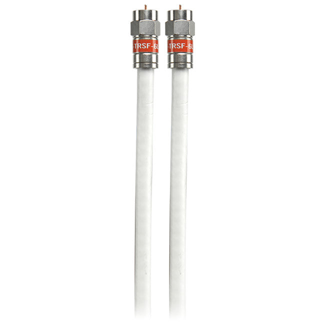 KLE200W 2M RG6 TRI SHIELD LEAD White Coax Cable Foxtel f31117