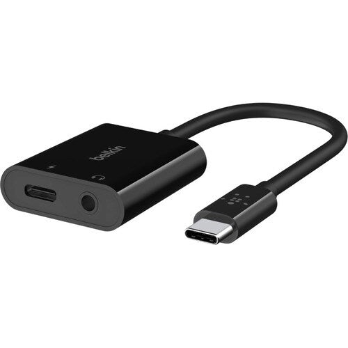 Belkin Rockstar 3.5mm Audio + USB-C Charge Adapter