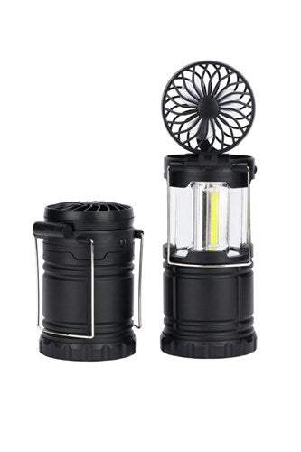 2 in 1 Collapsible LED Lantern with Fan