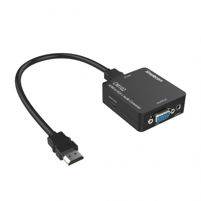 Simplecom CM102 HDMI to VGA + Audio 3.5mm Stereo C