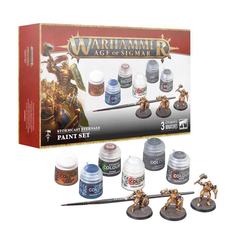 Age Of Sigmar: Stormcast Eternals + Paint Set Warhammer 40k