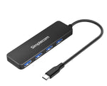 Simplecom CH340 Compact USB-C to 4 Port USB-A Hub USB 3.2 Gen1