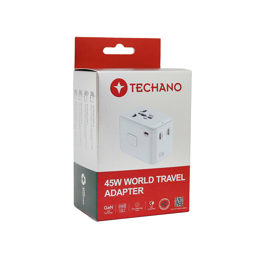 Techano World Travel Adapter 45W
