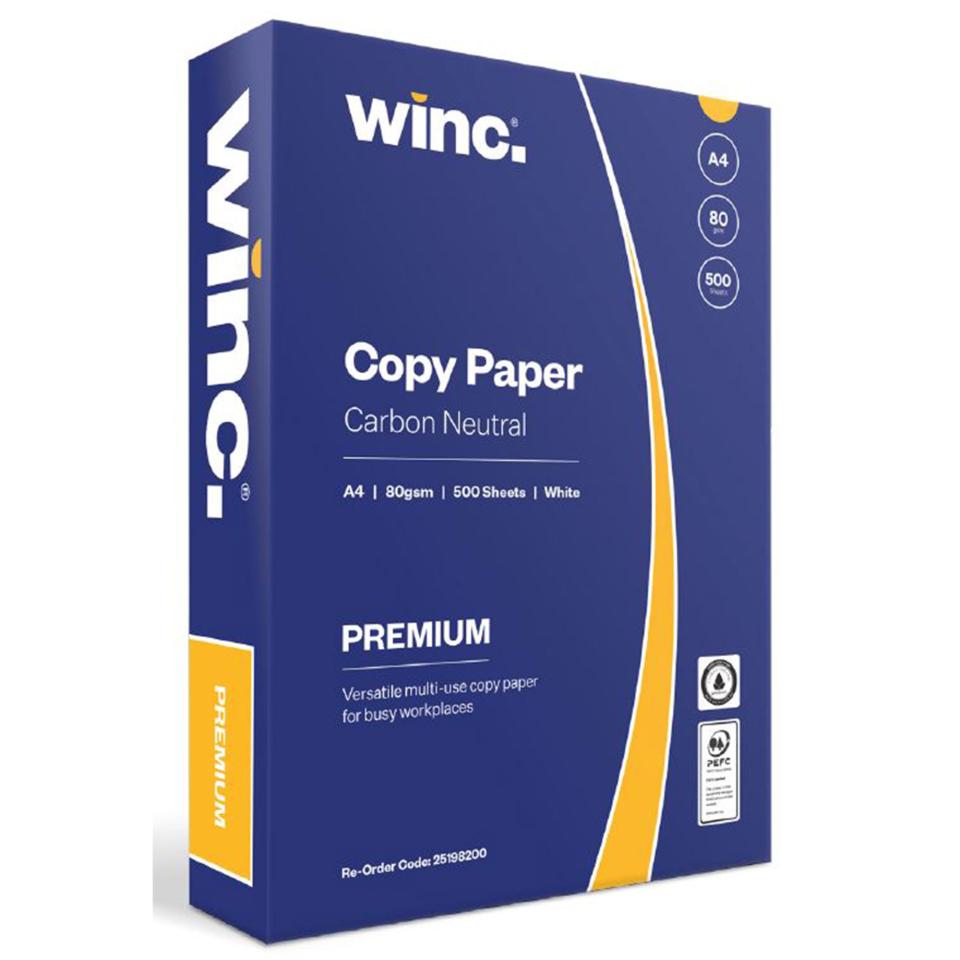 WINC COPY PAPER 80GSM 500 SHEETS