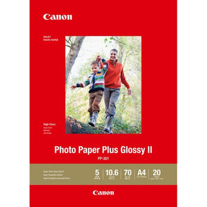 CANON GLOSSY PHOTO PAPER GLOSSY II PP301 A4 - 20 Sheets