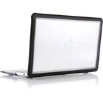STM Goods Dux Case for Apple Notebook, M1 MacBook Air, MacBook Air (Retina Display) - Transparent, Black - Translucent