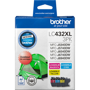 Brother LC-432XL CMY Colour 3 Pack