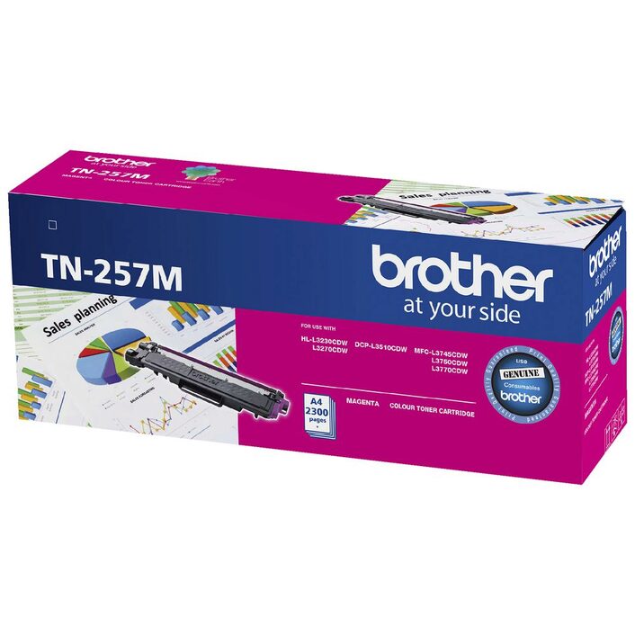 Brother TN-257 Magenta Toner Cartridge