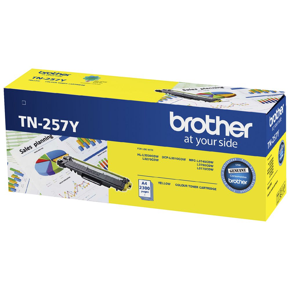 Brother TN-257 Yellow Toner Cartridge