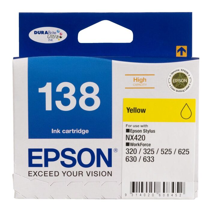 Epson 138 Yellow Ink Cartridge