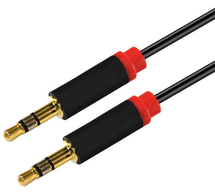 ASTROTEK 1M STEREO 3.5MM FLAT CABLE MALE TO MALE B