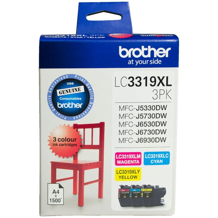 Brother LC-3319 XL CMY Colour Ink Pack