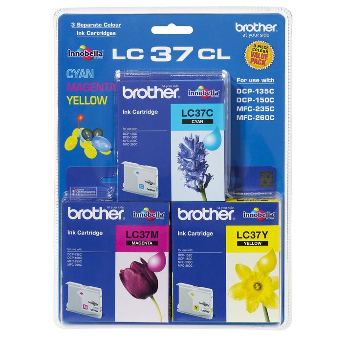 Brother LC-37 CMY Ink Cartridge Pack