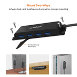mbeat® Mountable 4-Port USB-A & USB-C Adapter Hub