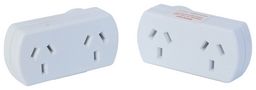 DOUBLE ADAPTOR 2 PACK