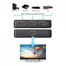 Simplecom Ultra HD 3 Way HDMI Switch 3 in 1 out