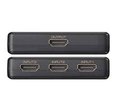 Simplecom Ultra HD 3 Way HDMI Switch 3 in 1 out