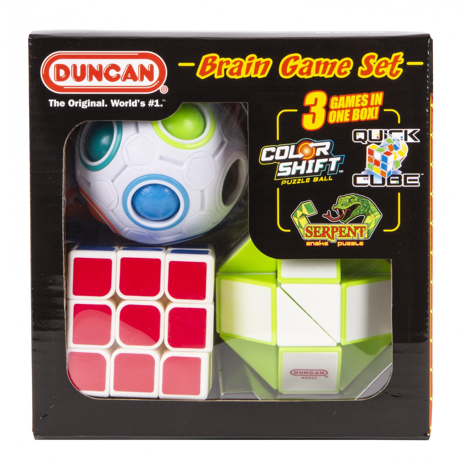 Duncan Brain Game Combo Set (Colour Shift, Quick Cube & Serpent)