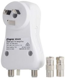 Kingray KDA20 1 IN/OUT 20DB AMP TV BOOSTER
