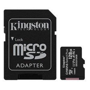 KINGSTON 128GB MICRO SD WITH ADAPTER canvas select plus